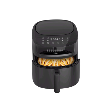 Friteuza cu aer cald Zilan ZLN7999 Negru, putere 1800 W, ecran digital, panou cu comenzi tactile [9]