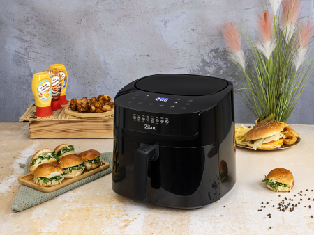 Friteuza cu aer cald Zilan ZLN7999 Negru, putere 1800 W, ecran digital, panou cu comenzi tactile [3]