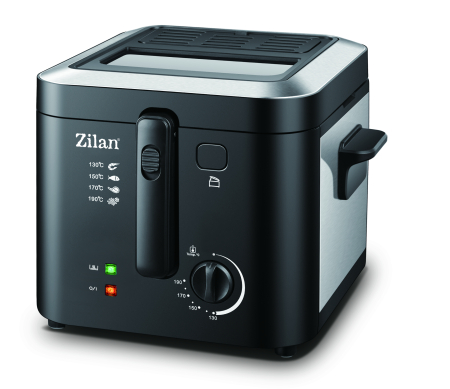 Friteuza Zilan ZLN0010, 1600 W, 2.5 l, Termostat reglabil, Cuva detasabila, inox [1]
