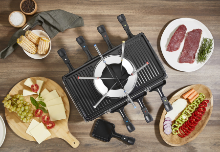 Gratar electric cu fondue Zilan ZLN8856, raclette, putere 1400 W, indicator luminos [2]