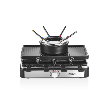 Gratar electric cu fondue Zilan ZLN8856, raclette, putere 1400 W, indicator luminos [1]