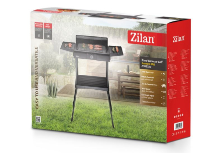 Gratar electric cu picior ZİLAN ZLN3789 ,2400 W, termostat reglabil [8]