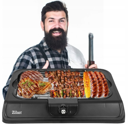 Gratar electric ZİLAN ZLN3772,2000 W, termostat reglabil [4]