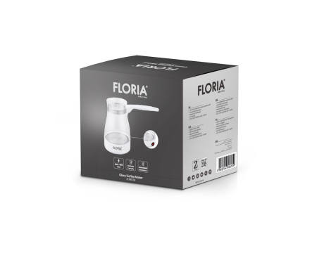 Ibric electric Floria ZLN8139 Alb, carcasa din sticla, capacitate de 0.5 Litri, putere 800W [2]