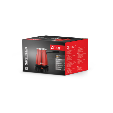Ibric electric Zilan ZLN3627 Rosu, putere 800W, Capacitate 6 cesti [1]