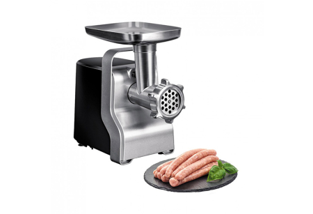 Masina de tocat carne multifunctionala ZILAN ZLN0126, Negru/Gri 2100 W, 3 viteze, Accesorii pentru feliat legume, Accesoriu pentru carnati, Accesorii pentru feliere si maruntire, Cutit inox, [1]