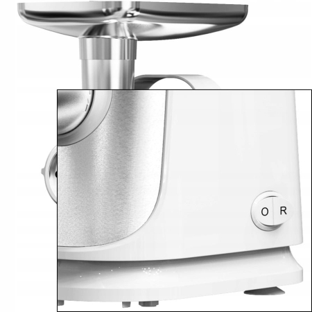 Masina de tocat Floria ZLN7966 Alb, putere 1300W, doua site, functie de revers, lama din otel [1]