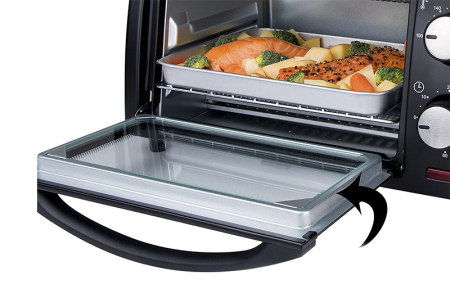 Mini cuptor Zilan-Roza ZLN4328, 9L, 800W, Geam dublu, Temporizator 60 min [15]