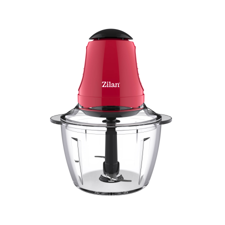 Tocatoare - Mini tocator Zilan ZLN5619 Rosu, putere 200W, capacitate 1L, vas din sticla