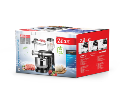 Mixer, blender si masina de tocat 3 in 1 Zilan ZLN1772 Negru, 6+1 nivele de control al vitezei, 1400W [8]