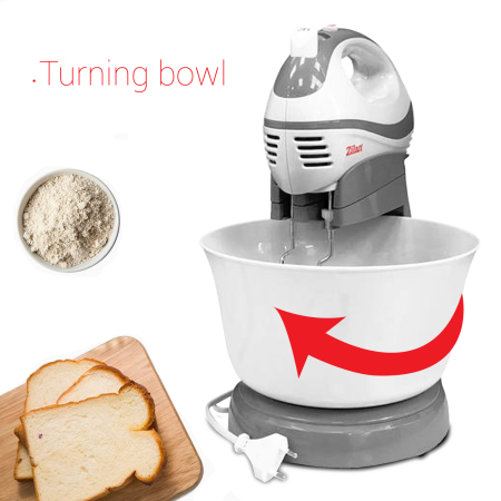 Mixer cu Bol capacitate mare 3.5litri ZILAN ZLN8419, putere 300W, functie turbo [7]