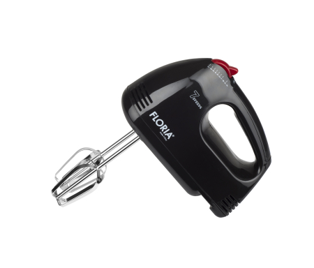 Mixere - Mixer de mana Floria ZLN7567 Negru, Putere 150 W, 7 viteze, Buton eliberare accesorii