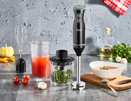 Mixer vertical Zilan ZLN5244 Negru, putere 250W, 2 viteze, mai multe capete [4]