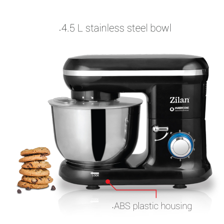 Multi-mixer Hurricane Zilan ZLN3185,negru 6 trepte + puls, 4.5L., 1000W,  [15]
