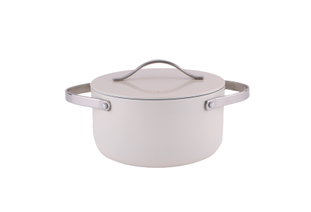 Oale - Oala Zilan ZLN0866 din 5 straturi de material, 20 cm diametru, capacitate 2.7l, Otel inoxidabil, Manere nituite