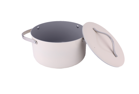 Oala Zilan ZLN0866 din 5 straturi de material, 20 cm diametru, capacitate 2.7l, Otel inoxidabil, Manere nituite [1]