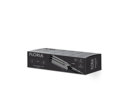Ondulator de par Floria ZLN9419 cu 3 elementi, temperatura maxima de 200 grade, 98W, Negru [1]