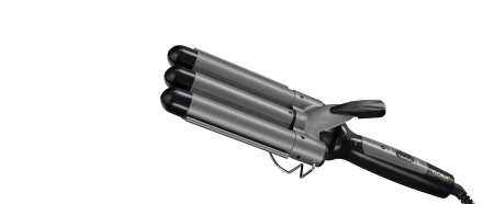 Ondulatoare si placi - Ondulator de par Floria ZLN9419 cu 3 elementi, temperatura maxima de 200 grade, 98W, Negru
