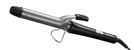 Ondulatoare si placi - Ondulator de par Floria ZLN9464 cu clips, diamentru de 25mm, temperatura maxima de 200 grade, 40W, Negru