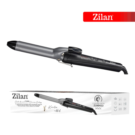 Ondulator de par Zilan ZLN9433, diametru 25mm, temperatura maxima de 200 grade, 43W, Negru [2]