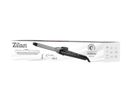 Ondulator de par Zilan ZLN9433, diametru 25mm, temperatura maxima de 200 grade, 43W, Negru [1]