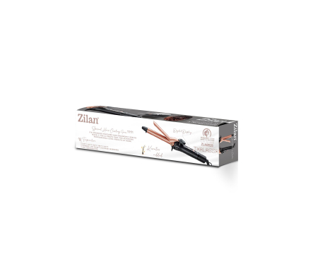 Ondulator de par Zilan ZLN9525 cu clips, Negru/Roz, diametru 19mm, Putere 30W [1]