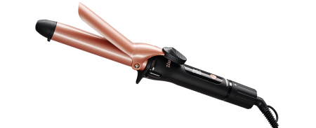 Ondulatoare si placi - Ondulator de par Zilan ZLN9532 cu clips , Negru/Roz, diametru 25mm, Putere 30W