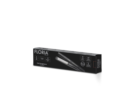 Placa Floria ZLN9457 pentru indreptat parul, temperatura maxima de 200 grade, 30W, Negru [1]