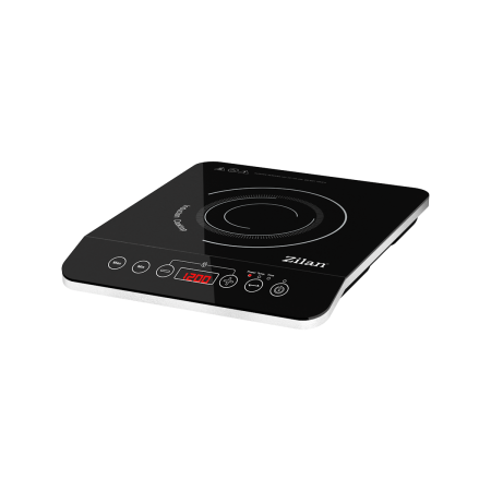 Plite electrice - Plita cu inductie Zilan ZLN8078 Neagra, putere 2000W, geam din cristal negru