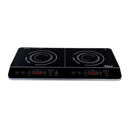 Plita cu inductie Zilan ZLN8088 Neagra, doua ochiuri, putere 3500W, geam din cristal negru [1]