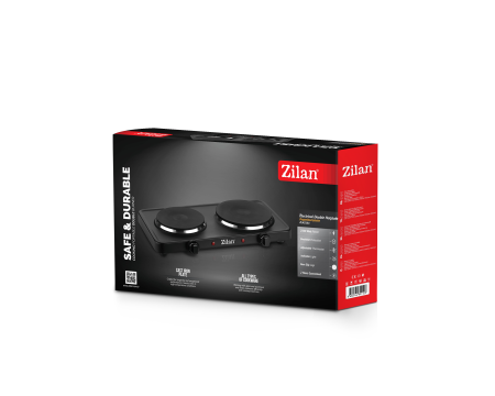 Plita electrica Dubla Zilan ZLN2181 Negru, 2500W, termostat reglabil, protectie impotriva supraincalzirii [5]