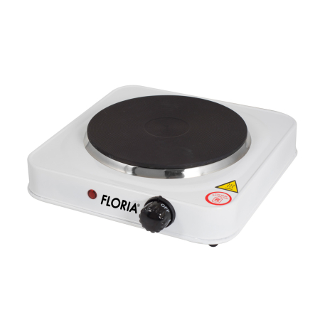 Plite electrice - Plita electrica Floria Alb ZLN2805, 22 x 21 x 5 cm,1 ochi, Putere 1000W,