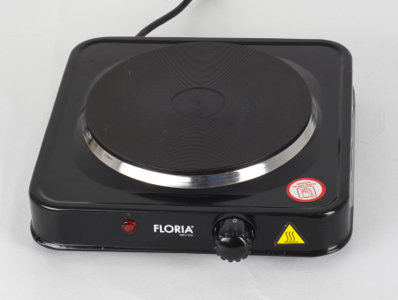 Plita electrica Floria ZLN2806, 22 x 21 x 5 cm, Negru 1 ochi, Putere 1000W,  [1]