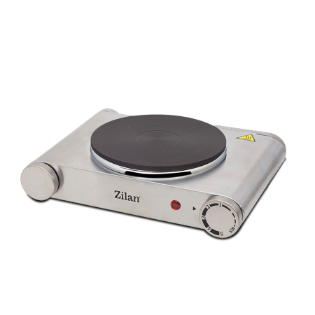 Plite electrice - Plita electrica inox Zilan ZLN0535, 33x10x30, 1 arzator, 1500 W, termostat reglabil