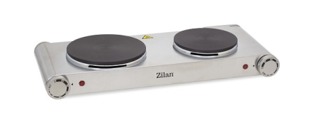 Plita electrica inox ZILAN ZLN0542, 58x33 cm, 2 ochiuri, 2250W [1]