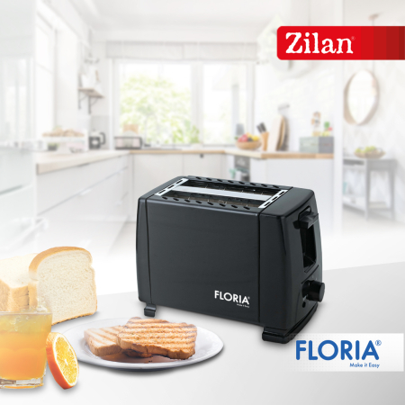 Prajitor de paine Floria ZLN1826 Negru, 700W, 7 nivele de control al temperaturii, buton de oprire [5]