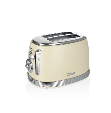 Prajitor de paine Retro Zilan ZLN1191, 2 felii de paine, 850W, 6 trepte de temperatura si timer, dezghetare, reincalzire, picioruse antiderapante [1]