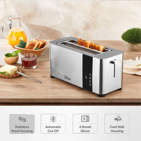 Prajitor de paine Zilan ZLN6234 Argintiun, ecran digital si tactil, putere 1400W, inox [3]