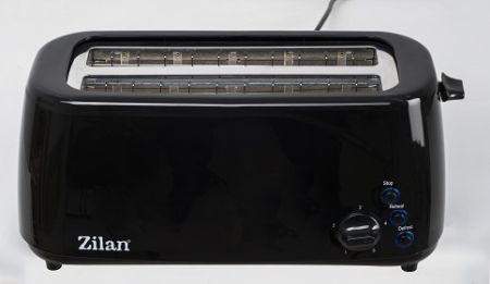 Prajitor paine dublu Zilan ZLN2713, Negru, 1400W, 5 grade rumenire si functii multiple [10]