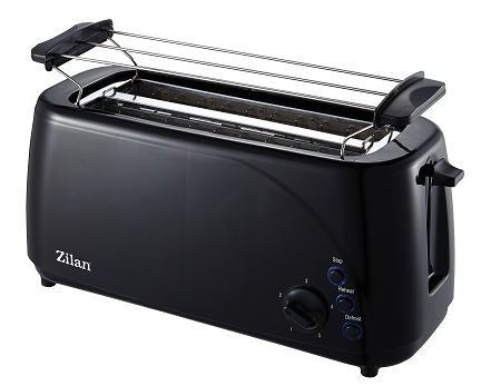 Prajitor paine dublu Zilan ZLN2713, Negru, 1400W, 5 grade rumenire si functii multiple [7]