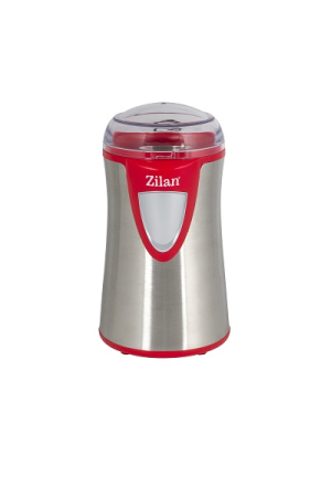 Rasnite - Rasnita cafea electrica, Zilan ZLN8012,Argintiu /Rosu 150 W, inox, cutite macinare otel inoxidabil 