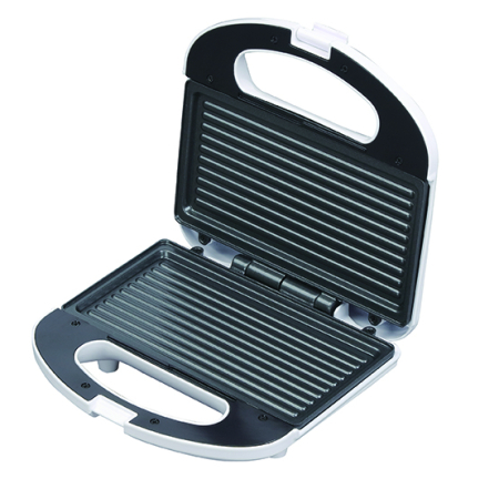 Sandwich Maker Floria ZLN0830 Alb, Putere 750W, Placa de tip grill, Antiaderenta, indicator luminos [1]