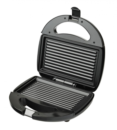 Sandwich maker Heinner SM K750 BKRX, 750 W, Plita grill fixa cu invelis antiaderent, indicator luminos, Negru/Rosu [1]