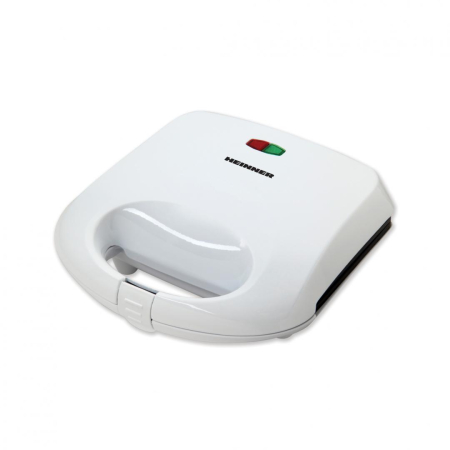 Sandwich maker Heinner SM-K750W, 750 W, placi antiadezive fixe tip grill, Alb [1]