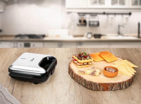Sandwich-maker ZILAN 5 in 1 ZLN3932, Negru/Inox 800 W, 5 tipuri de placi grill, triunghi, sandwich, waffle, nuci, [7]
