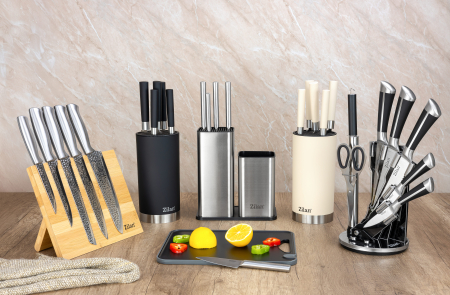 Set cutite 8 piese Zilan ZLN1634, Suport inclus, Otel inoxidabil 3CR13, Compatibil masina de spalat vase [5]