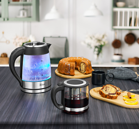 Set fierbator electric plus ceainic Zilan ZLN4858 Argintiu, putere 2200W, capacitate 1.8L si 0.8L [7]