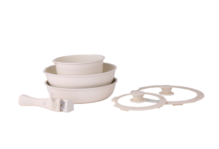 Set vase de gatit Zilan ZLN0965 din 8 piese, 5 straturi de material, compatibil cuptor [3]