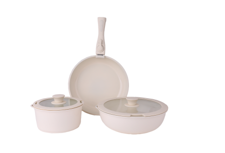 Set vase de gatit Zilan ZLN0965 din 8 piese, 5 straturi de material, compatibil cuptor [2]