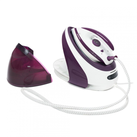 Ingrijire tesaturi - Statie de calcat Heinner HIS-D3007IX, 3000 W, 7 bar, 1.8 L, talpa ceramica, oprire automata, Violet
